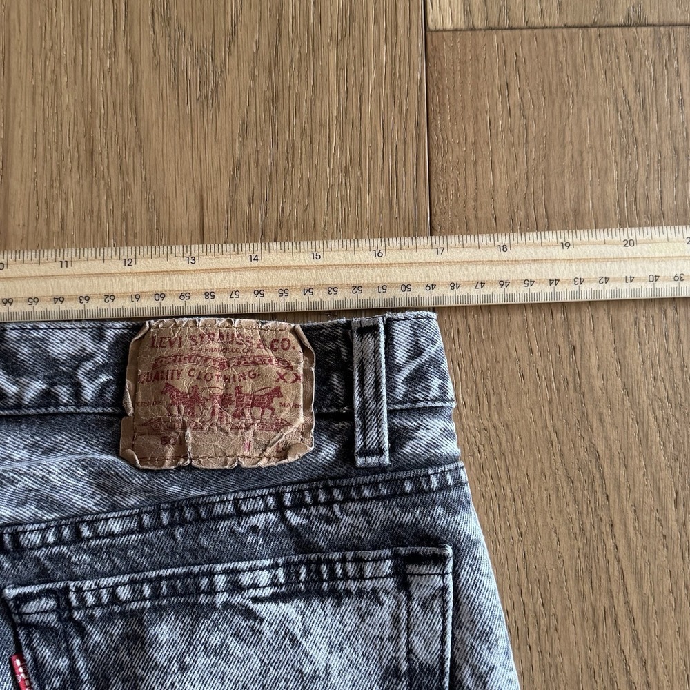 Vintage Levis 501xx Jeans Mens 36x30 (33x30) Black Acid Wash 80s Made in USA - Picture 12 of 14